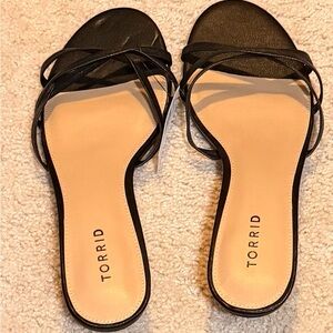 Torrid Black Kitten Heel Mule